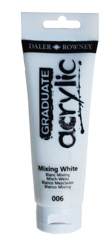 D&R Graduate akrylová farba Mixing White 120 ml