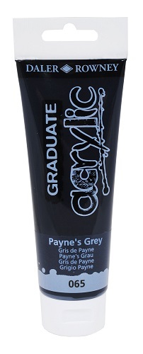D&R Graduate akrylová farba Paynes Grey 120 ml