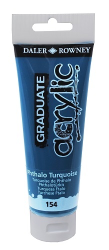D&R Graduate akrylová farba Phthalo Turquoise 120 ml
