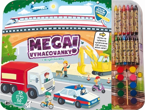 Kniha Mega vymaľovánky ! Doprava