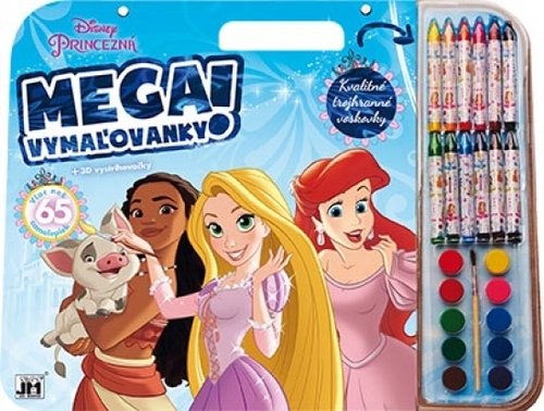 Kniha Mega vymaľovankový set: Princezné