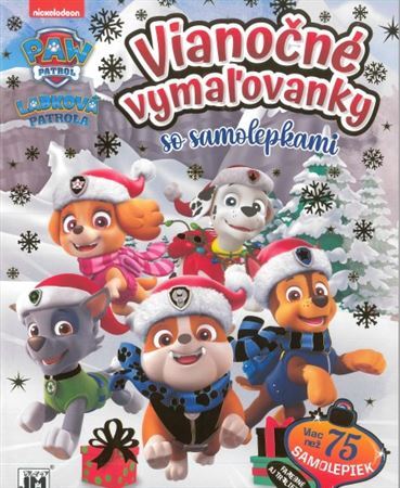 Vianočné vymaľovanky a samolepky: Labková patrola