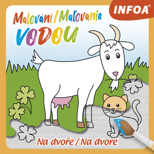 Kniha Malování/Maľovanie vodou Na dvoře/Na dvore