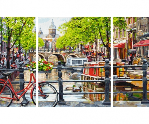 Maľovanie podľa čísel Amsterdam (50x80 cm) Schipper
