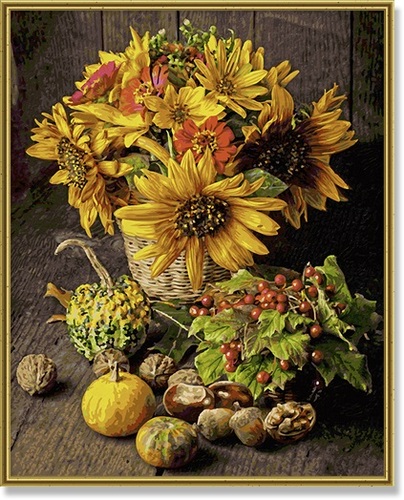 Maľovanie podľa čísel Jesenné zátišie (40x50 cm) Schipper