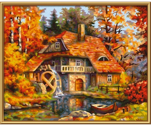 Maľovanie podľa čísel Starý mlyn (24x30 cm) Schipper
