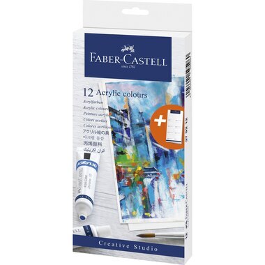 Faber-Castell Akrylové farby Faber-Castell 12 ks x 20 ml
