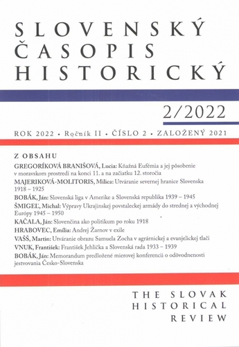 Slovenský časopis historický 2/2022 - Kolektív autorov