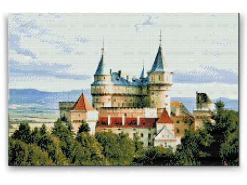 Diamantovanie podľa čísiel Bojnický hrad (40x60cm)
