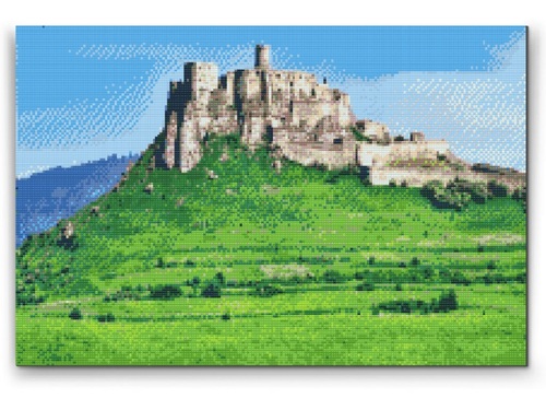 Diamantovanie podľa čísiel Spišský hrad (40x60cm)