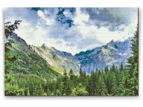 Diamantovanie podľa čísiel Vysoké Tatry (40x60cm)