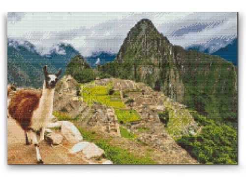 Diamantovanie podľa čísiel Machu Picchu (40x60cm)