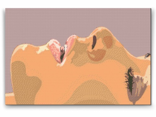 Diamantovanie podľa čísiel Snívajúca žena (40x60cm)
