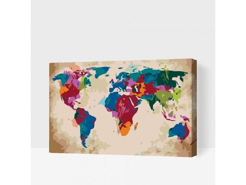 vymalujsisam Maľovanie podľa čísiel Cestovanie po svete (40x60cm)