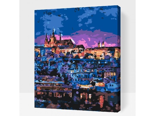 Maľovanie podľa čísiel Pražský hrad (40x50cm)