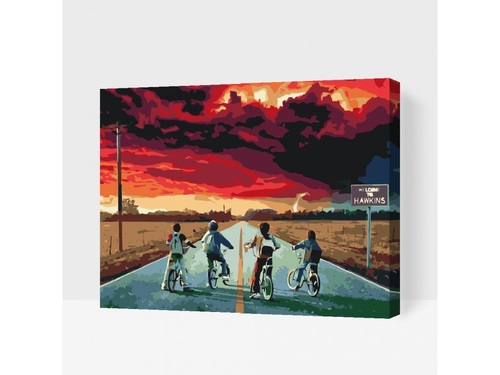 Maľovanie podľa čísiel Stranger Things (40x50cm)