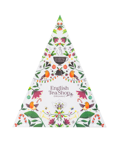 English Tea Shop Bio Čajový adventný kalendár Triangel, 25 pyramíd