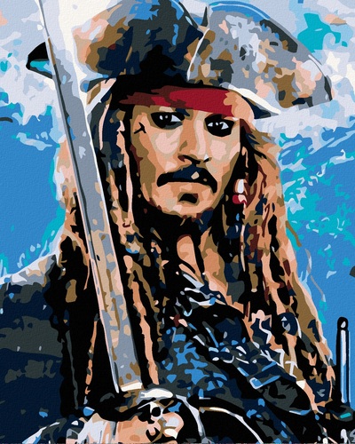 Kniha ZUTY Maľovanie podľa čísel Jack Sparrow 40x50cm Zuty