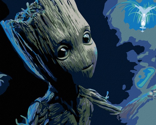 Kniha ZUTY Maľovanie podľa čísel Groot 40x50cm Zuty