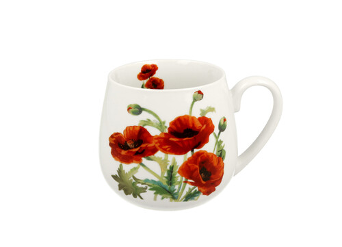 Porcelánový sudový hrnček Classic Poppies 430 ml