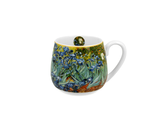 Porcelánový sudový hrnček Vincent Van Gogh - Irises 430 ml