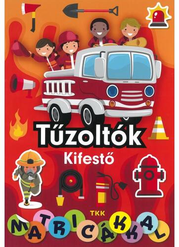 Tűzoltók kifestő - matricákkal