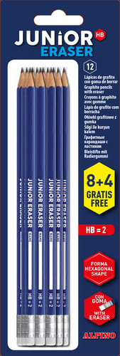Alpino Balenie 8 ceruziek Alpino Graph s gumou + 4 zdarma