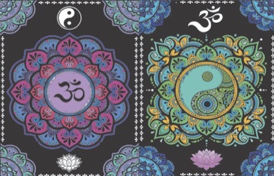 Colorvelvet zamatový zápisník A5 Mandala