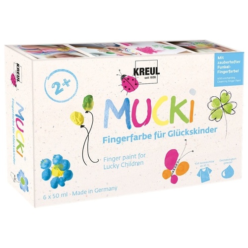 Sada prstových farieb MUCKI pre chlapcov Kreul 6x50 ml