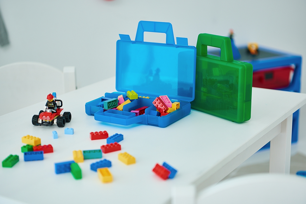 LEGO úložný box TO-GO, zelená