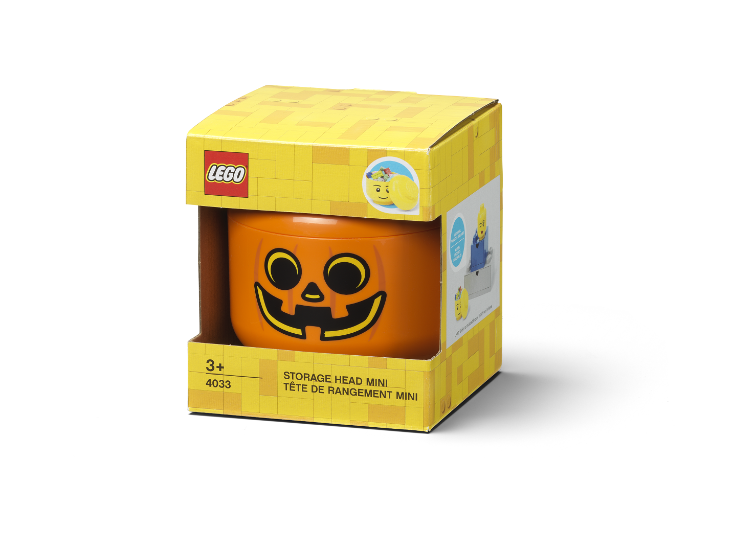 LEGO úložná hlava (mini) Tekvica