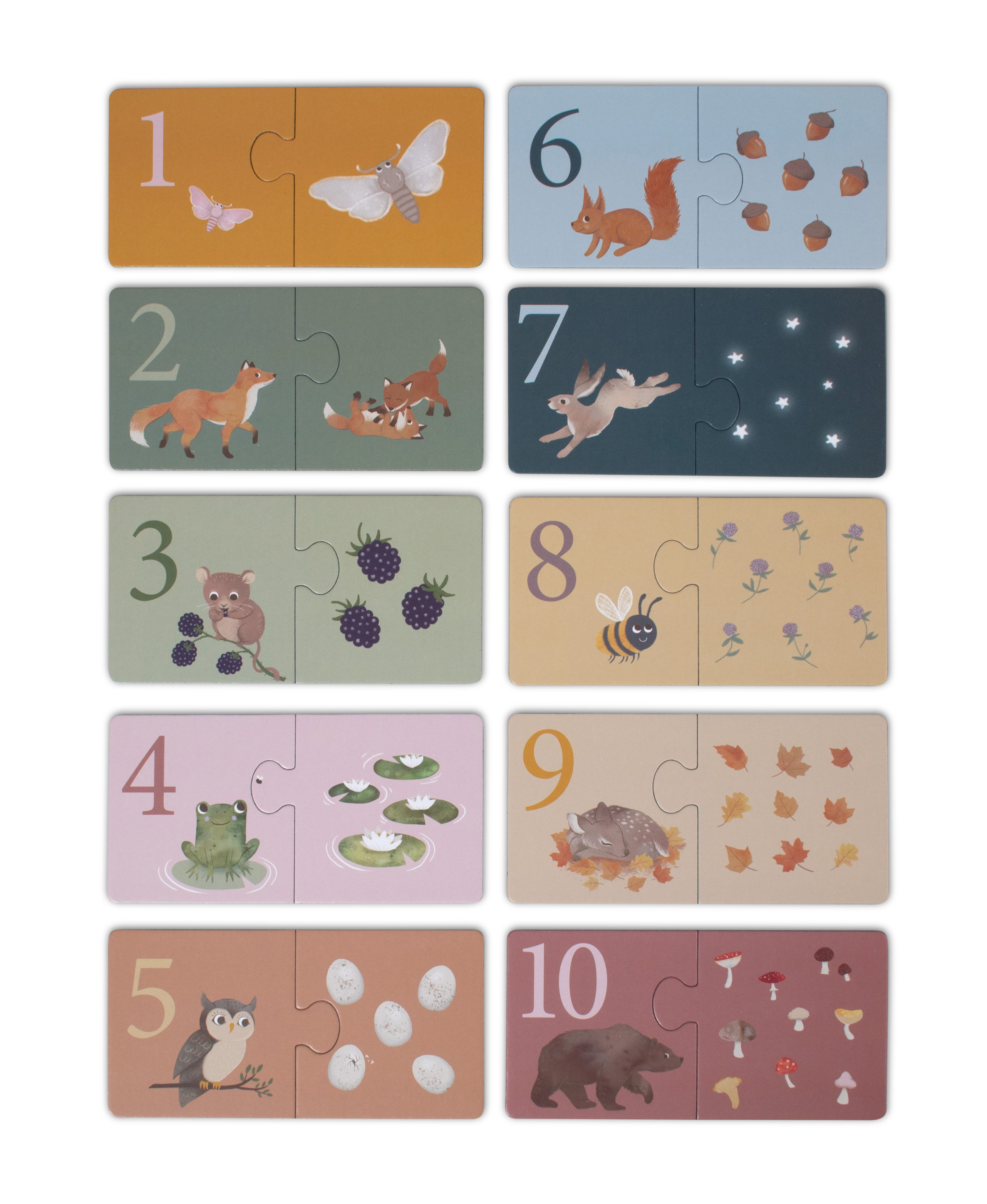 FILIBABBA - Počítacie puzzle - Nordické zvieratá