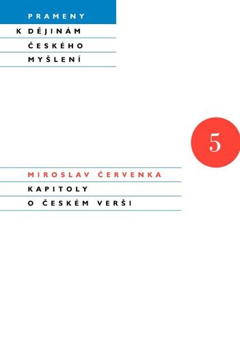 Kniha Kapitoly o českém verši - Miroslav Červenka