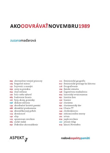 Kniha Ako odvrávať novembru 1989 - Zuzana Maďarová