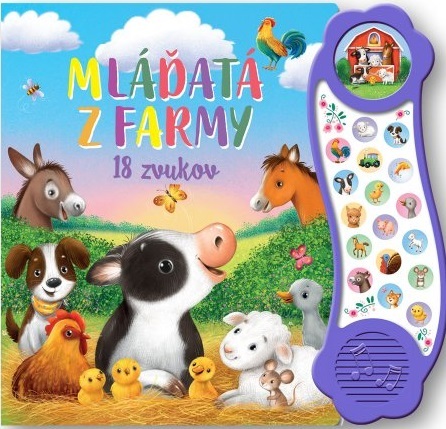 Kniha Mláďatá z farmy - 18 zvukov