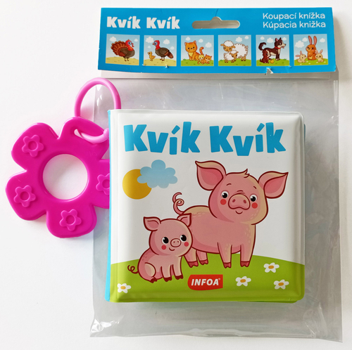 Kniha Kúpacia knižka s hryzadlom - Kvík Kvík