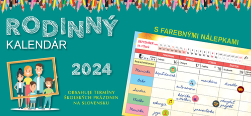 Stolový kalendár Rodinný kalendár 2024