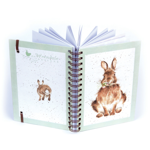 Zápisník s hrebeňovou väzbou A5 "Harebells" Wrendale Designs – zajac