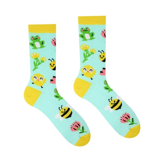 Unisex ponožky Veselé zvieratká HestySocks (veľkosť: 43-46)