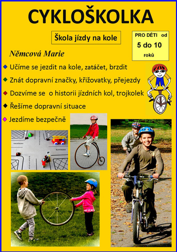 Kniha Cykloškolka Škola jízdy na kole - Marie Němcová