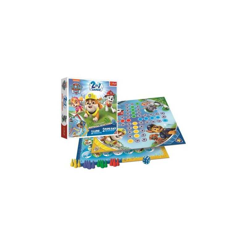 Hra Labková patrola 2v1:  Ludo/Psie preteky