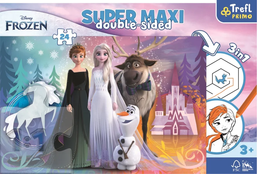 Puzzle Ľadové kráľovstvo 2 24 Super Maxi Trefl