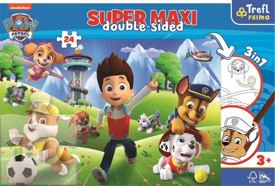 Puzzle Labková patrola 24 Super Maxi Trefl