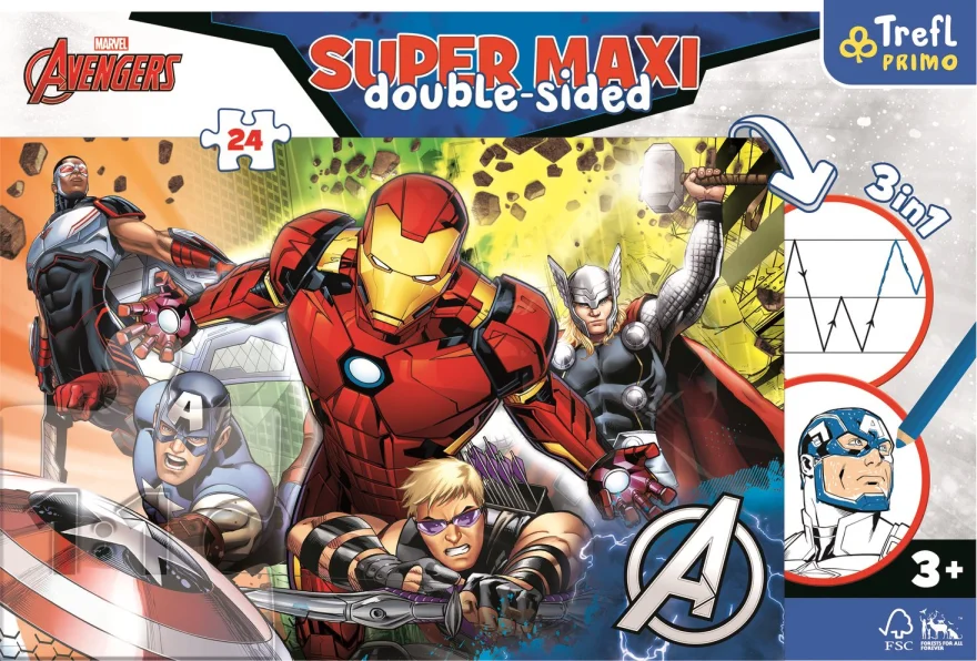 Puzzle Avengeri 24 Super Maxi Trefl