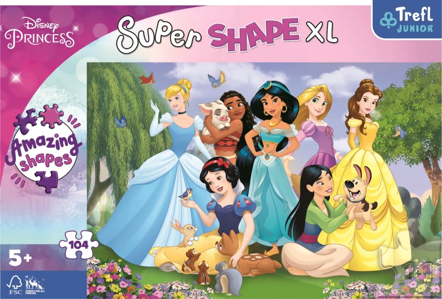 Puzzle Princezné 104 Super Shape XL Trefl