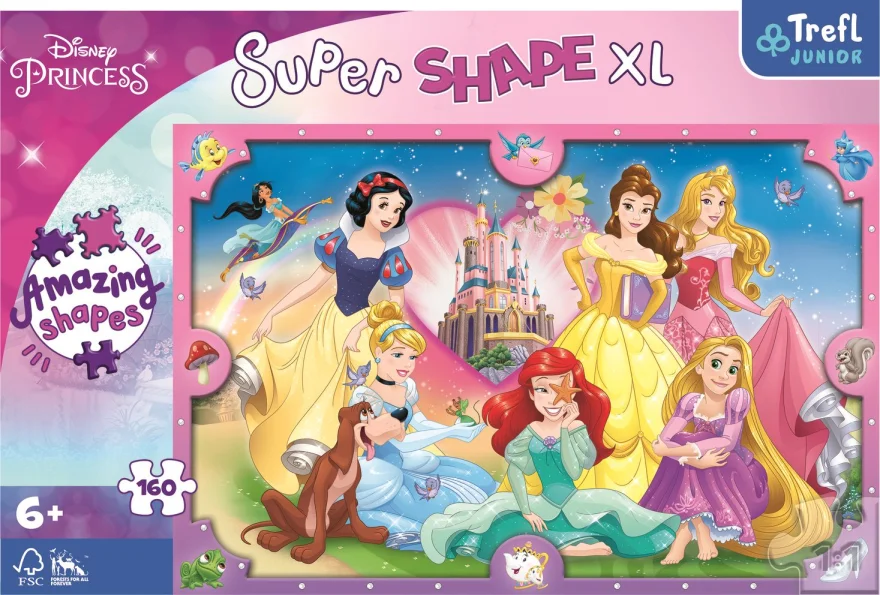 Puzzle Princezné 160 Super Shape XL Trefl