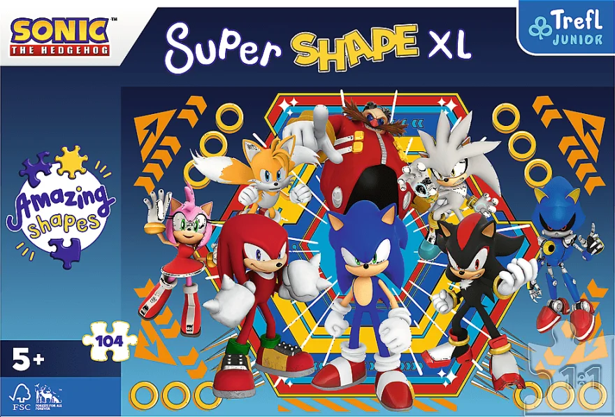 Puzzle Sonic 104 Super Shape XL Trefl
