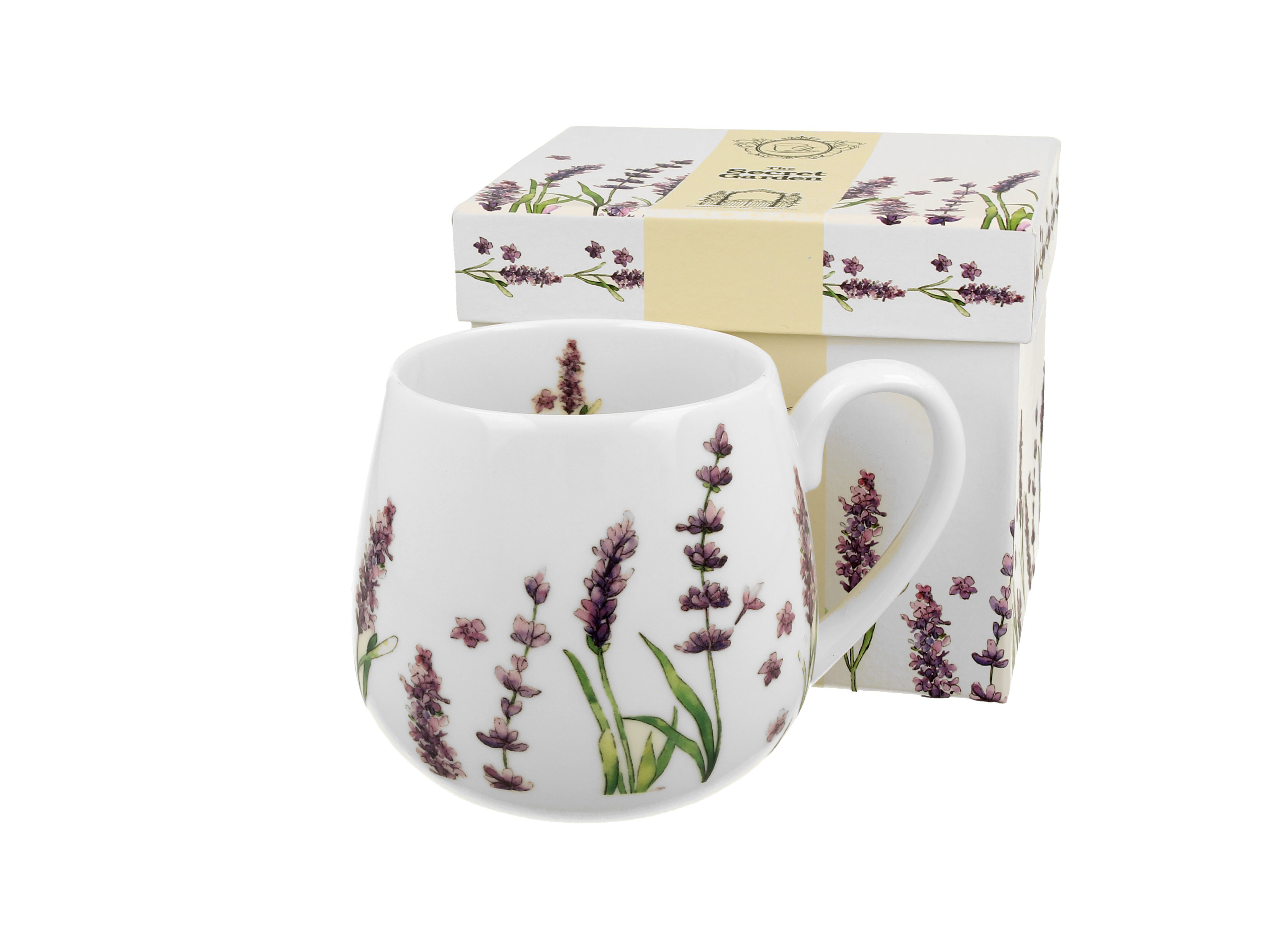 Porcelánový sudový hrnček Levanduľa 430 ml