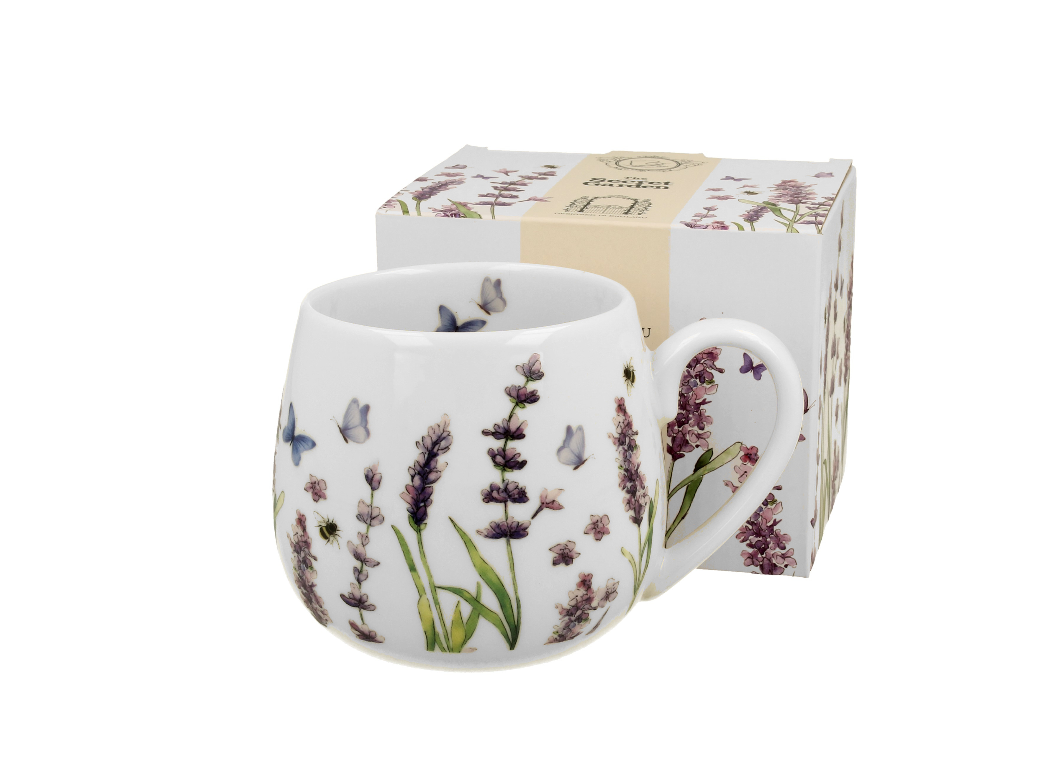 Porcelánový sudový hrnček Levanduľa 430 ml