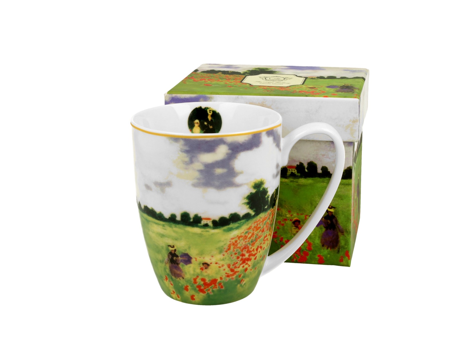 Klasický porcelánový hrnček Claude Monet - Poppy Field 380 ml